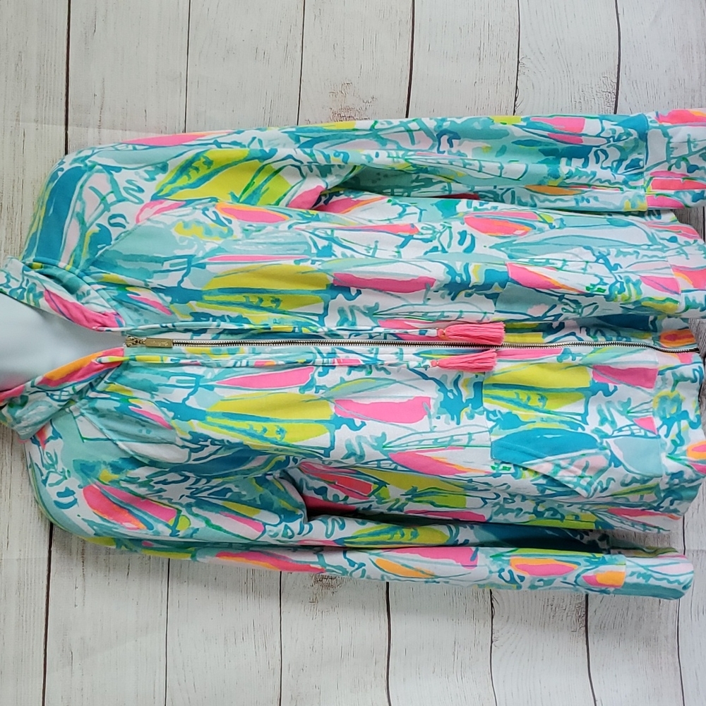 Lilly Pulitzer Sailboat Jacket Size Large